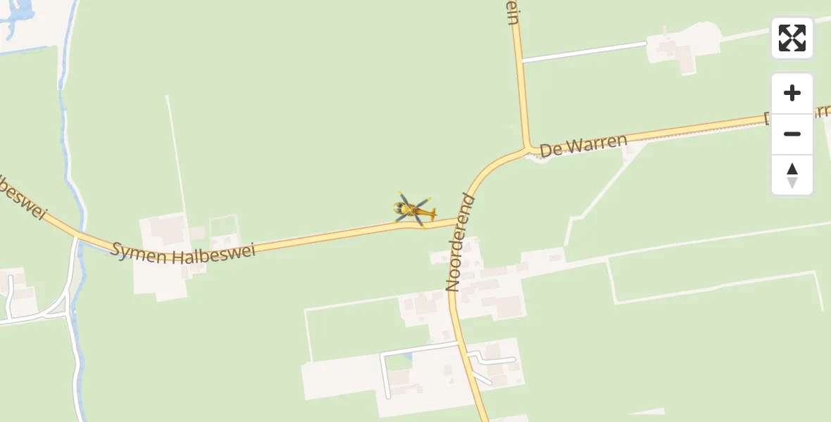 Vluchtroute Traumahelikopter Suwâld - Suwâld, 24 juli 2022, 07:46