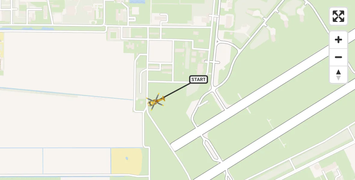 Vluchtroute Traumahelikopter Vliegbasis Volkel - Vliegbasis Volkel, 25 juli 2022, 18:41