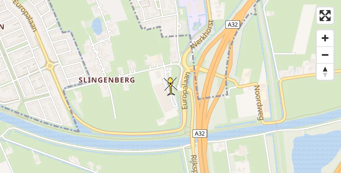 Routekaart van de vlucht: Lifeliner 4 naar Staphorst