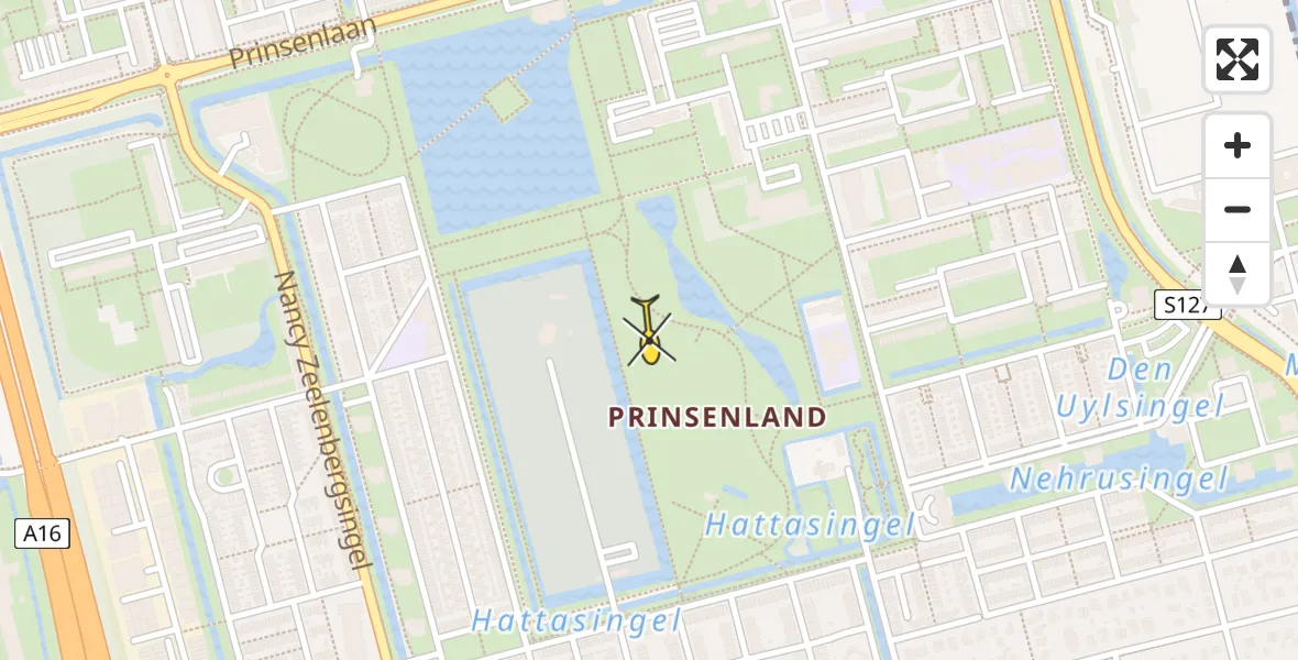 Routekaart van de vlucht: Lifeliner 2 naar Rotterdam