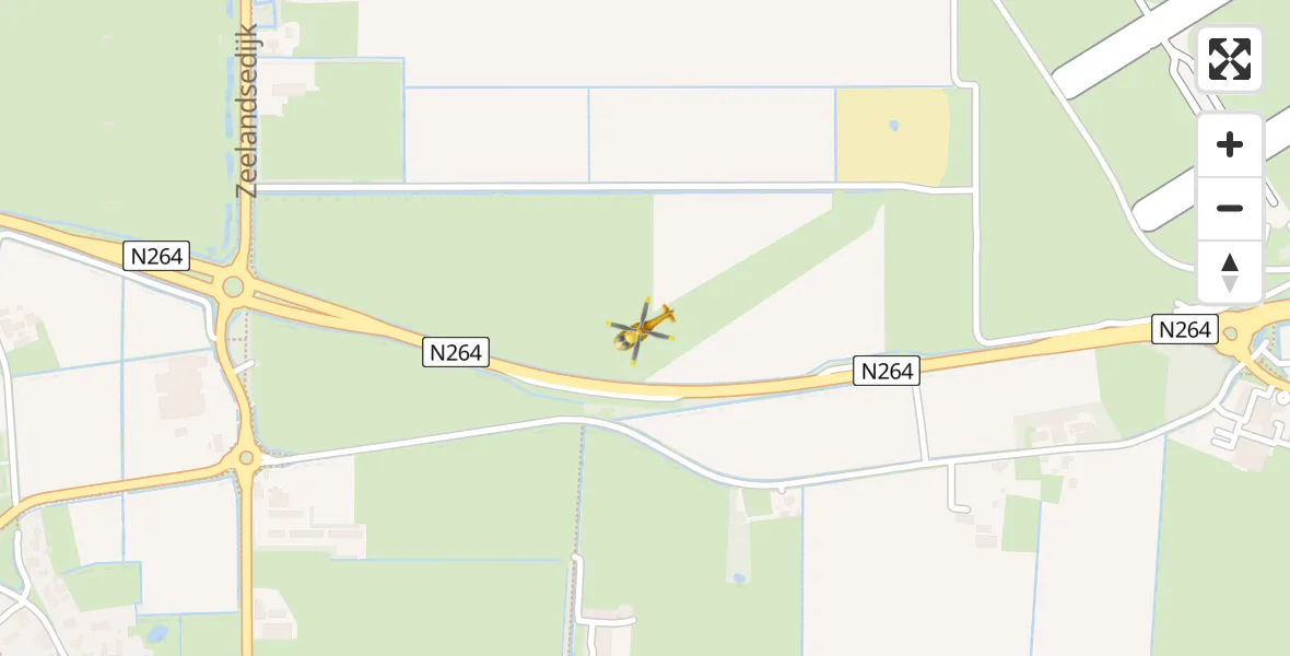 Vluchtroute Traumahelikopter Vliegbasis Volkel - Vliegbasis Volkel, 31 juli 2022, 12:57