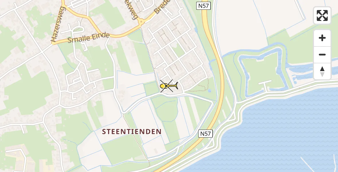 Routekaart van de vlucht: Lifeliner 2 naar Ouddorp
