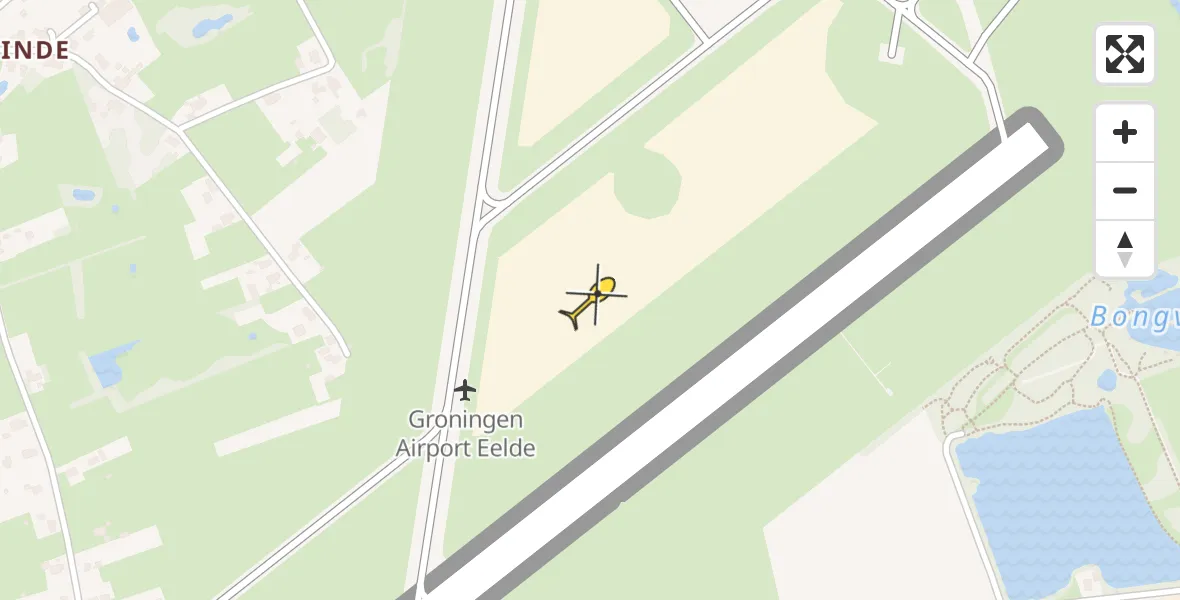 Routekaart van de vlucht: Lifeliner 4 naar Groningen Airport Eelde