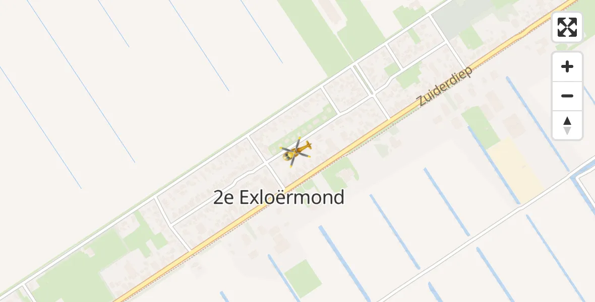 Vluchtroute Traumahelikopter 2e Exloërmond - 2e Exloërmond, 02 augustus 2022, 15:06