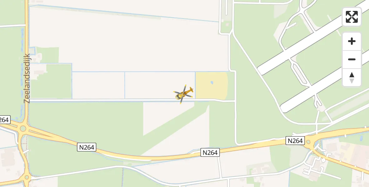 Vluchtroute Traumahelikopter Vliegbasis Volkel - Vliegbasis Volkel, 03 augustus 2022, 08:23
