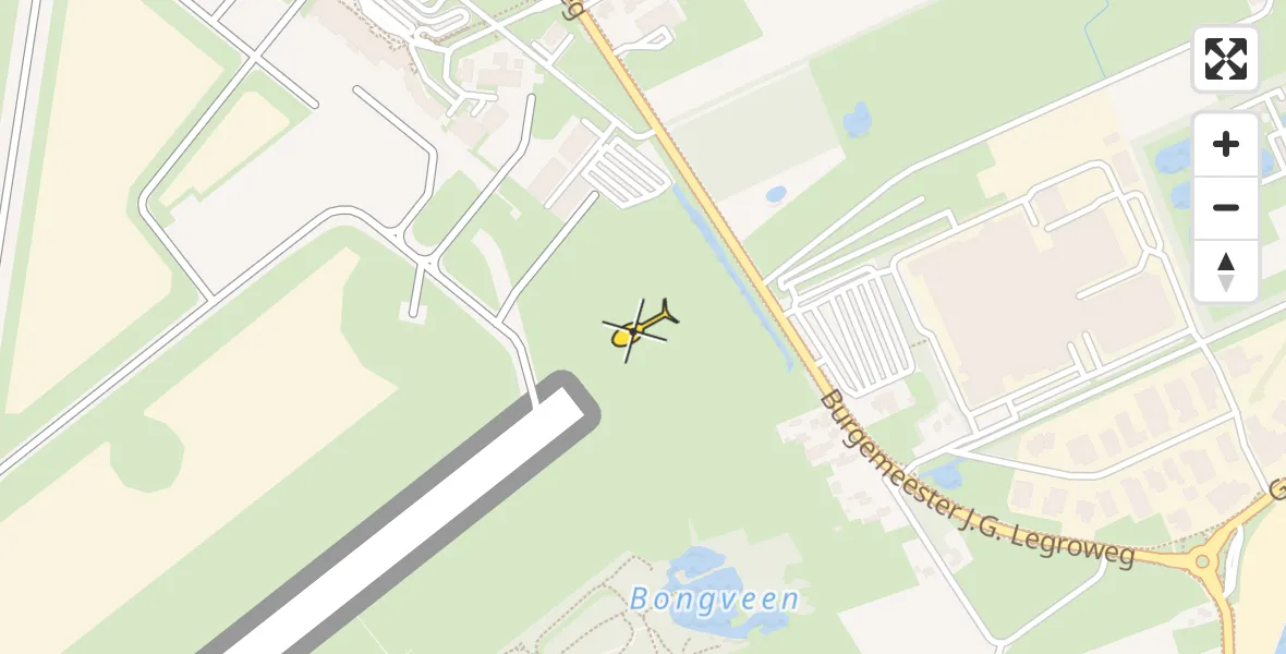 Routekaart van de vlucht: Lifeliner 4 naar Groningen Airport Eelde