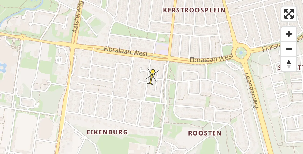 Routekaart van de vlucht: Lifeliner 3 naar Eindhoven