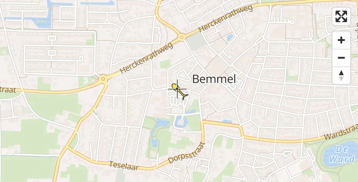 Routekaart van de vlucht: Lifeliner 2 naar Bemmel