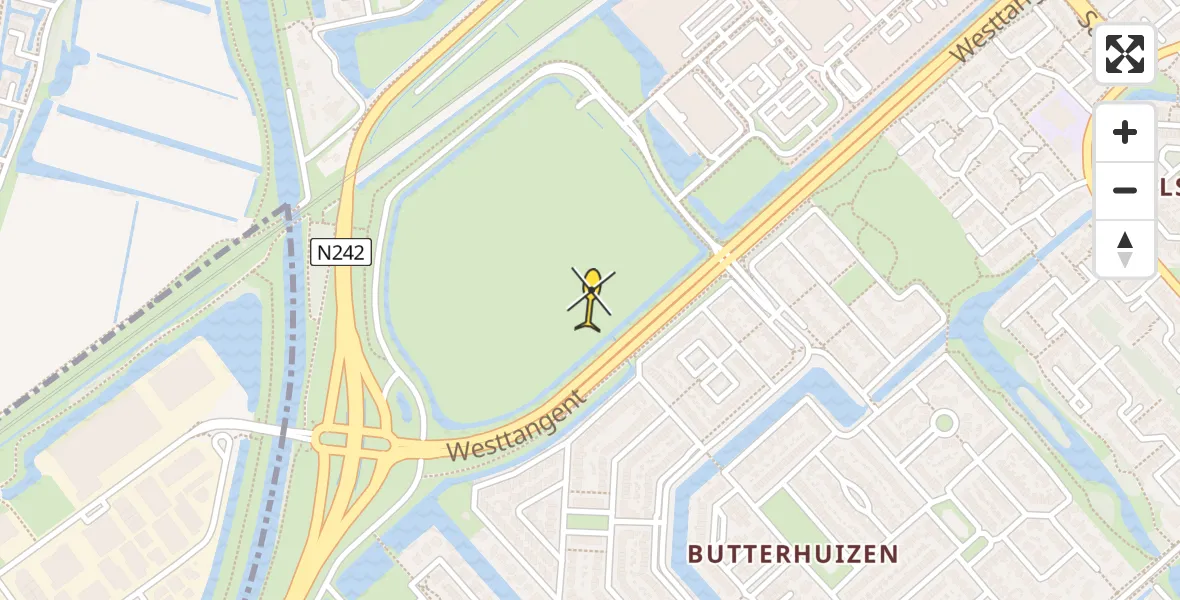 Routekaart van de vlucht: Lifeliner 1 naar Heerhugowaard