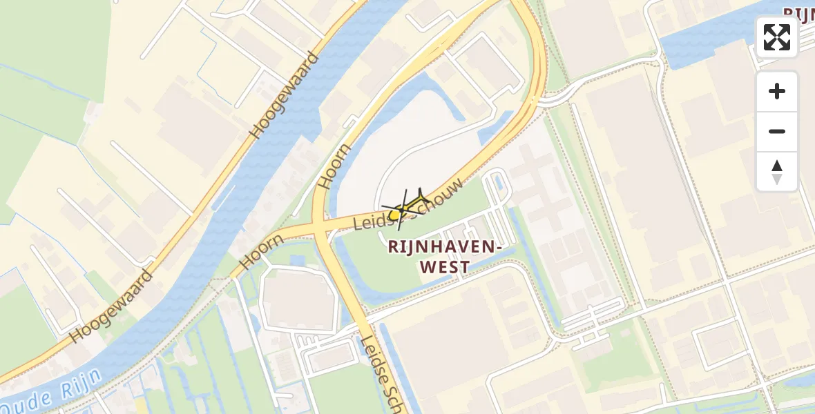 Routekaart van de vlucht: Lifeliner 1 naar Alphen aan den Rijn