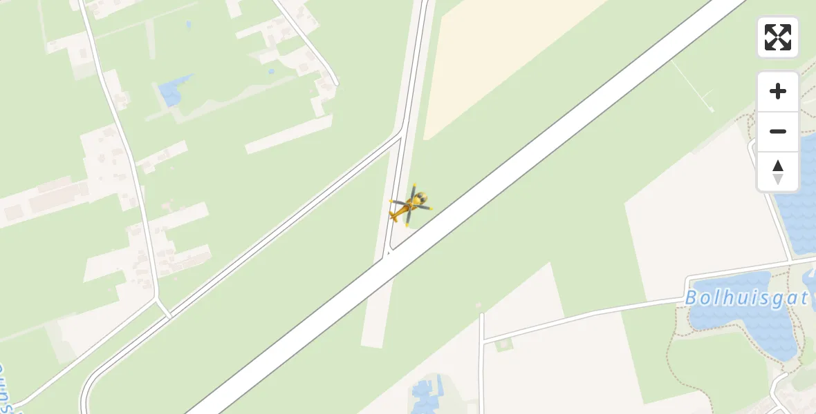Vluchtroute Traumahelikopter Groningen Airport Eelde - Groningen Airport Eelde, 08 augustus 2022, 19:30
