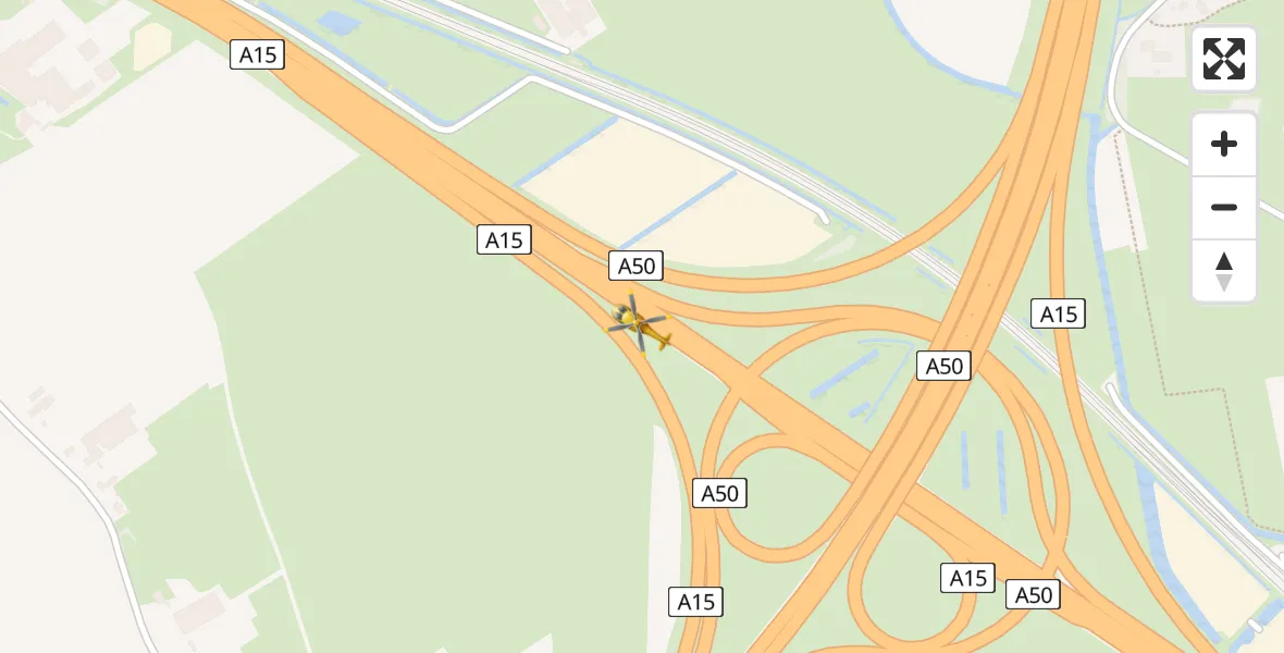 Vluchtroute Traumahelikopter Herveld - Herveld, 08 augustus 2022, 22:36