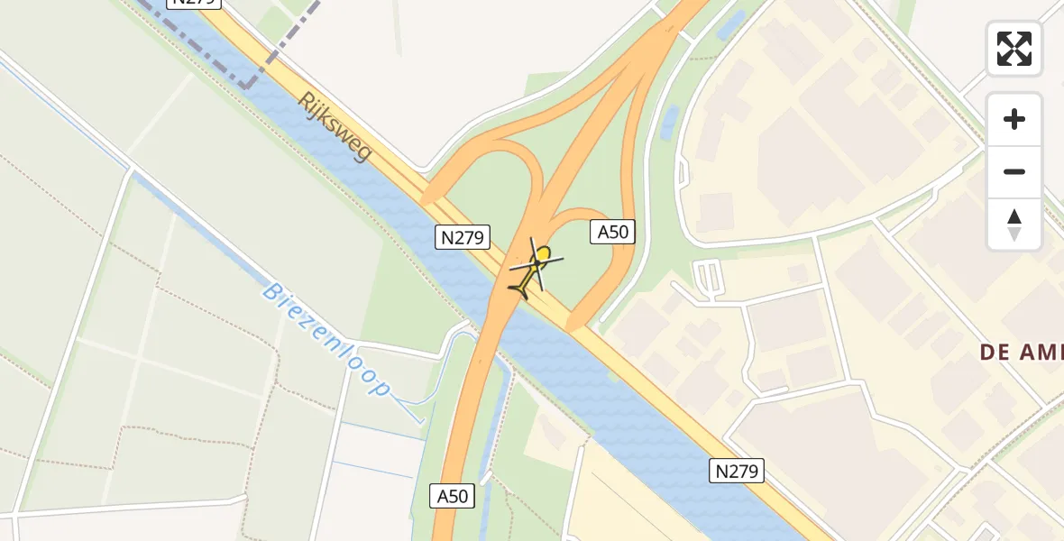 Routekaart van de vlucht: Lifeliner 2 naar Veghel