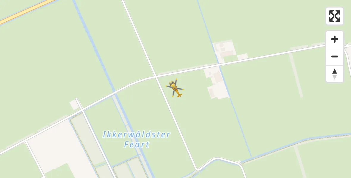Vluchtroute Traumahelikopter Damwâld - Damwâld, 10 augustus 2022, 13:42