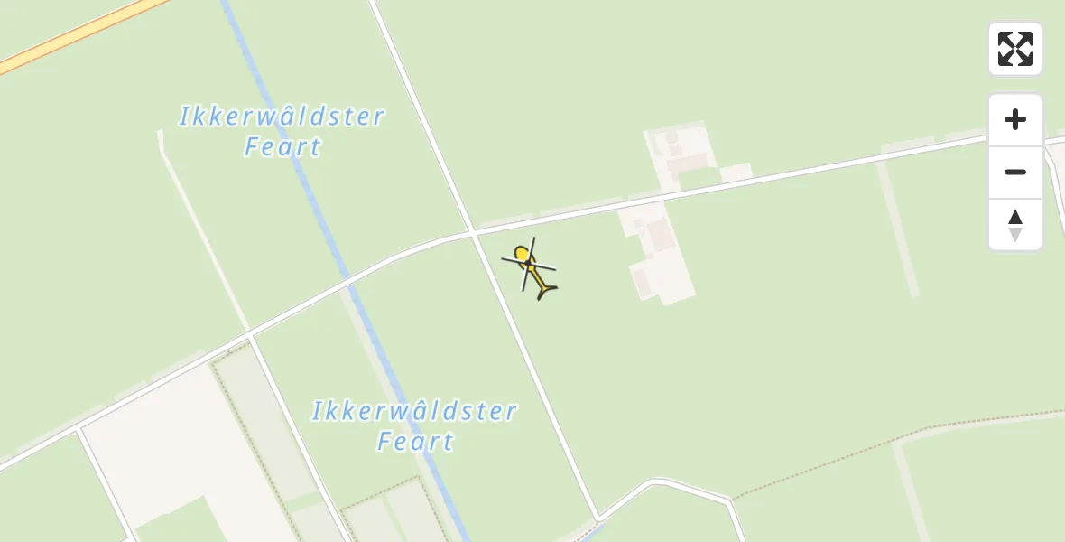 Routekaart van de vlucht: Lifeliner 4 naar Damwâld