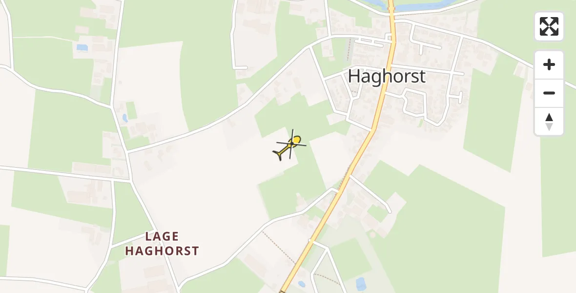 Routekaart van de vlucht: Lifeliner 3 naar Haghorst