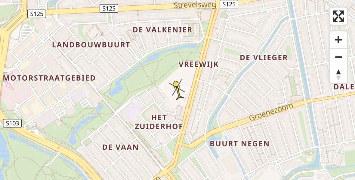 Routekaart van de vlucht: Lifeliner 2 naar Rotterdam