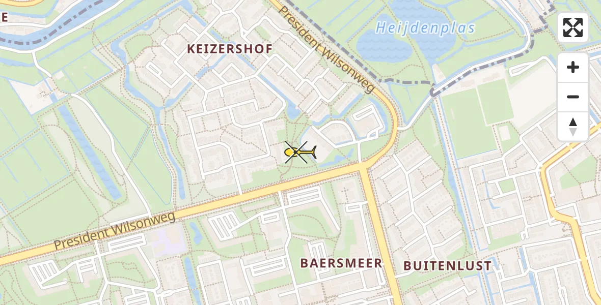 Routekaart van de vlucht: Lifeliner 2 naar Rotterdam