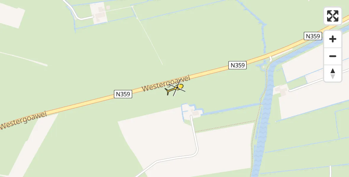 Routekaart van de vlucht: Lifeliner 4 naar Burgwerd