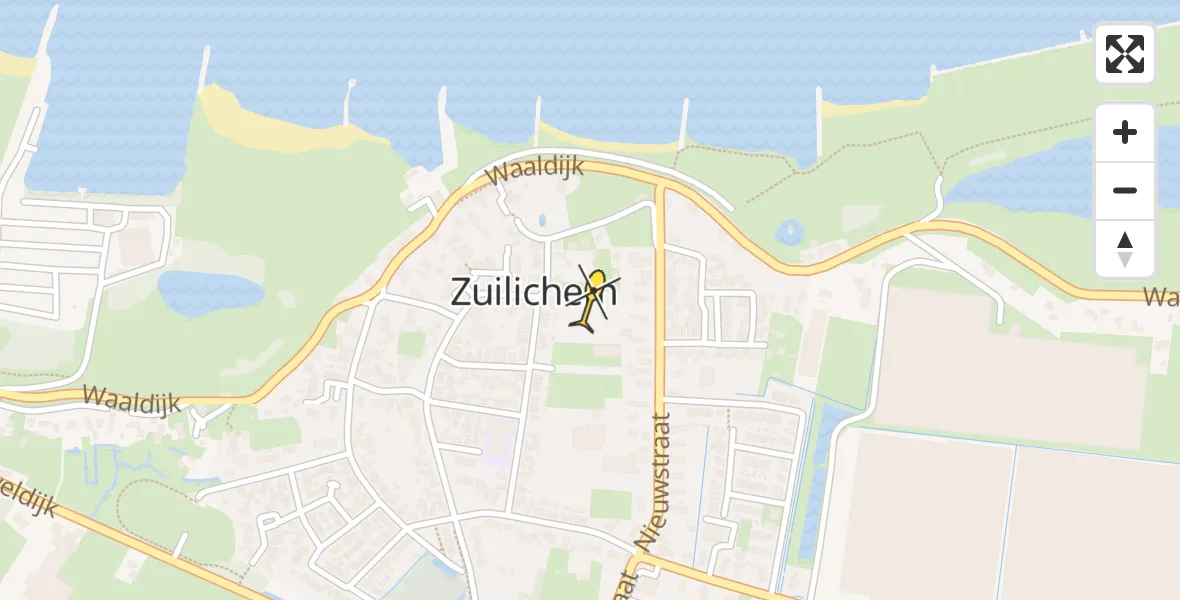 Routekaart van de vlucht: Lifeliner 3 naar Zuilichem