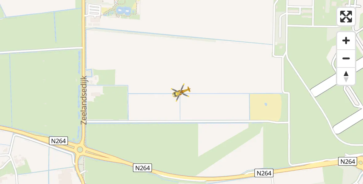 Vluchtroute Traumahelikopter Vliegbasis Volkel - Vliegbasis Volkel, 17 augustus 2022, 15:31