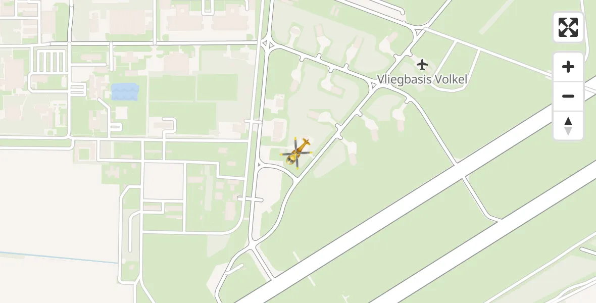 Vluchtroute Traumahelikopter Vliegbasis Volkel - Vliegbasis Volkel, 17 augustus 2022, 16:12