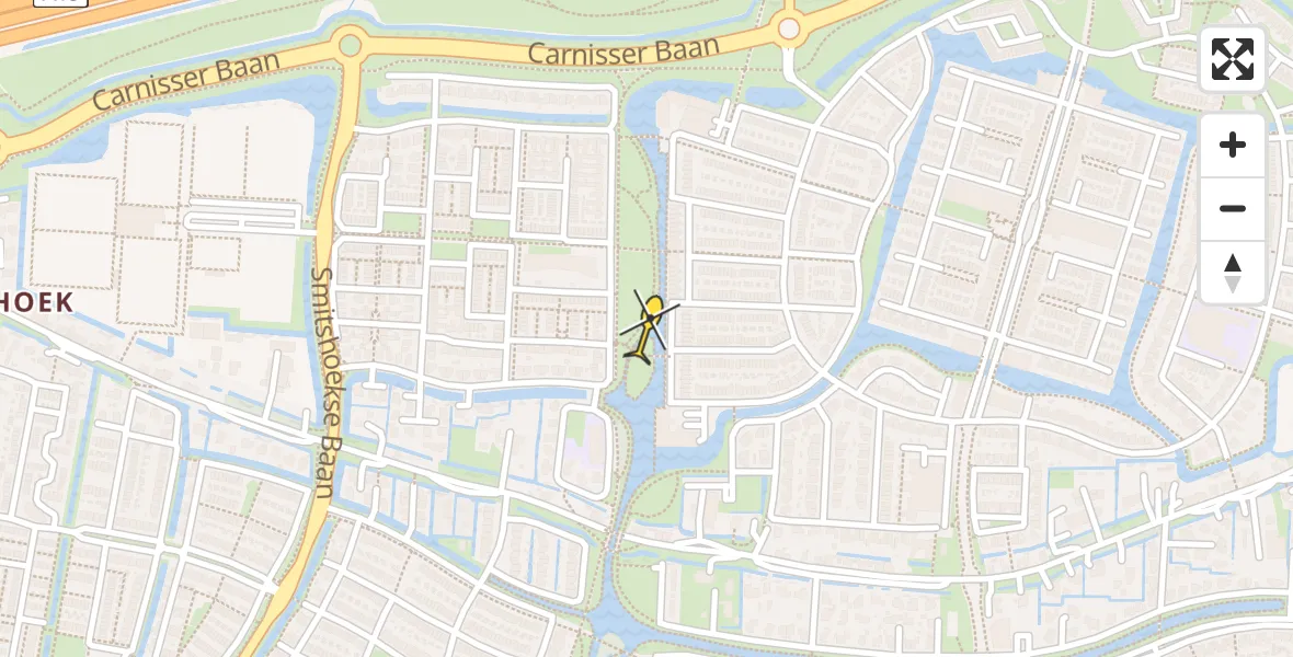 Routekaart van de vlucht: Lifeliner 2 naar Barendrecht