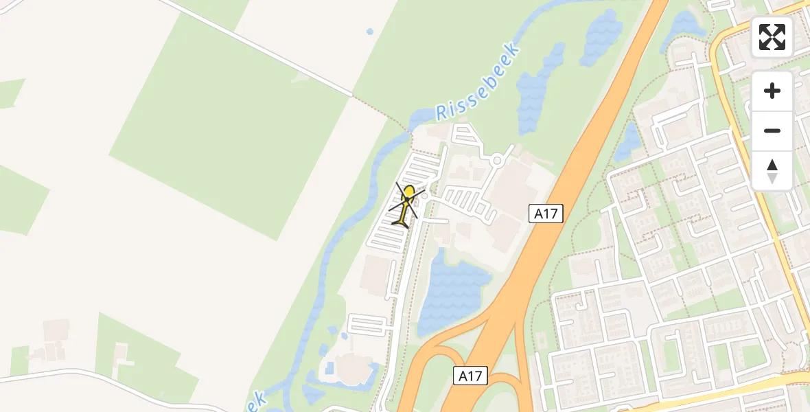 Routekaart van de vlucht: Lifeliner 2 naar Roosendaal