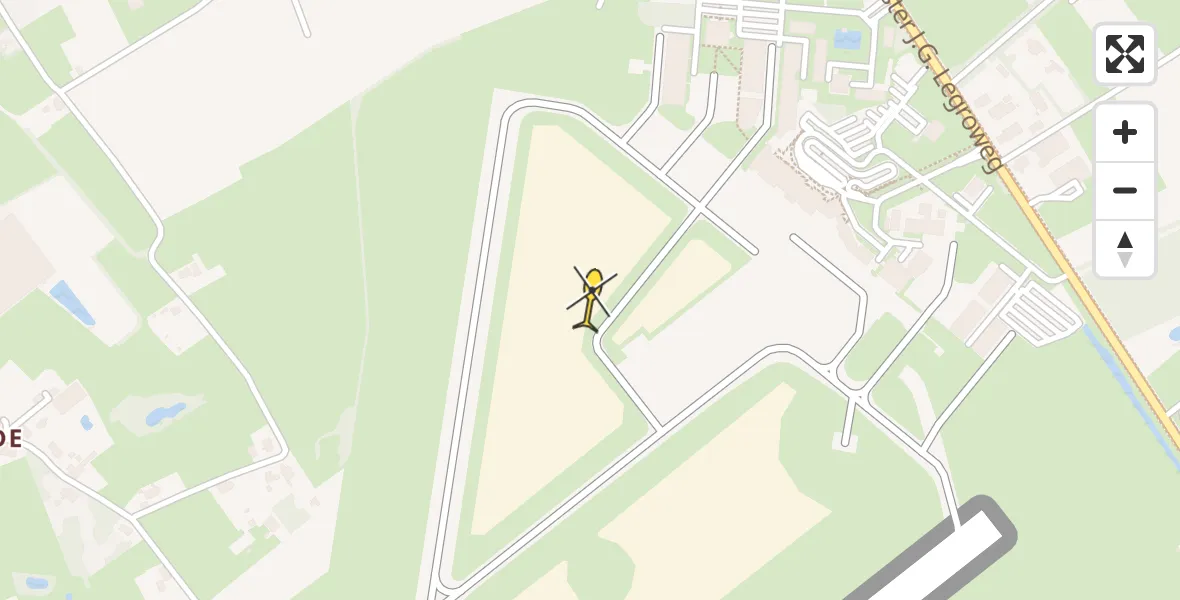 Routekaart van de vlucht: Traumahelikopter naar Groningen Airport Eelde