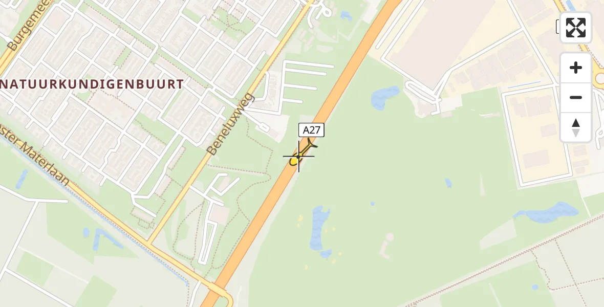 Routekaart van de vlucht: Lifeliner 3 naar Oosterhout