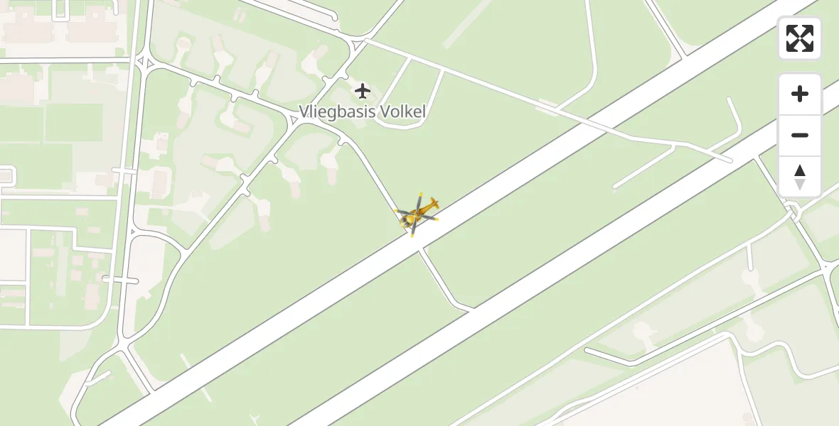 Vluchtroute Traumahelikopter Vliegbasis Volkel - Vliegbasis Volkel, 23 augustus 2022, 20:33