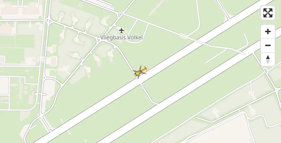 Vluchtroute Traumahelikopter Vliegbasis Volkel - Vliegbasis Volkel, 23 augustus 2022, 22:55