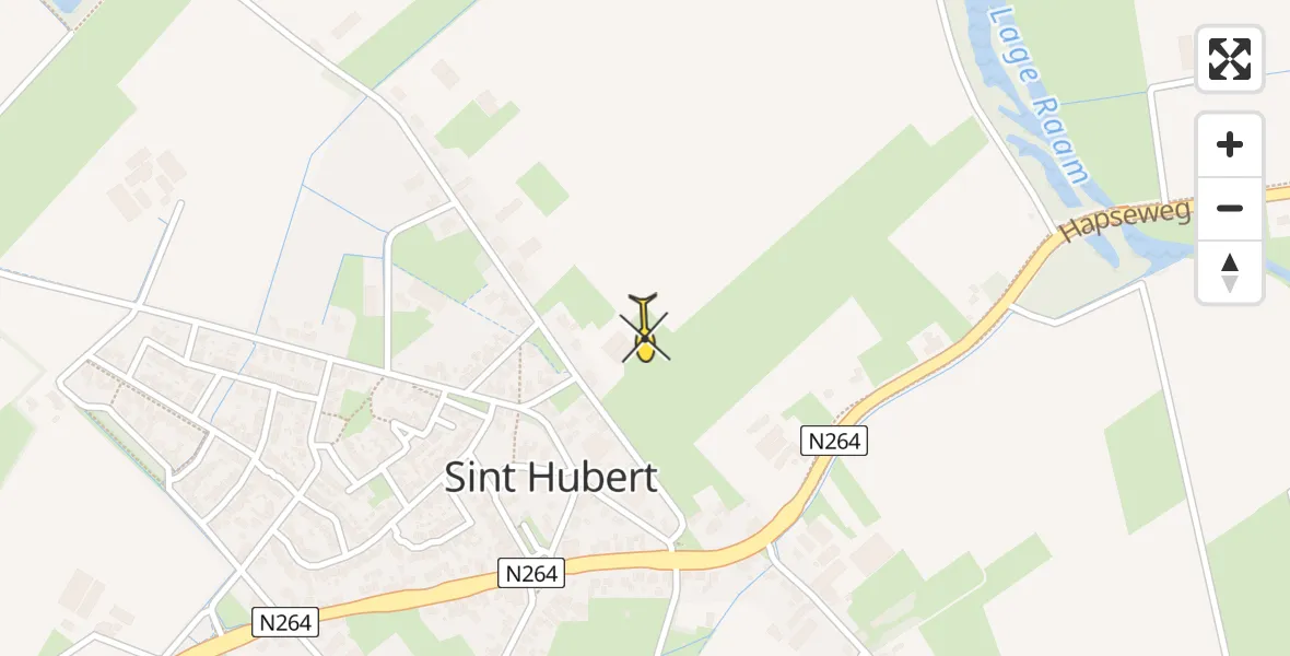 Routekaart van de vlucht: Lifeliner 3 naar Sint Hubert