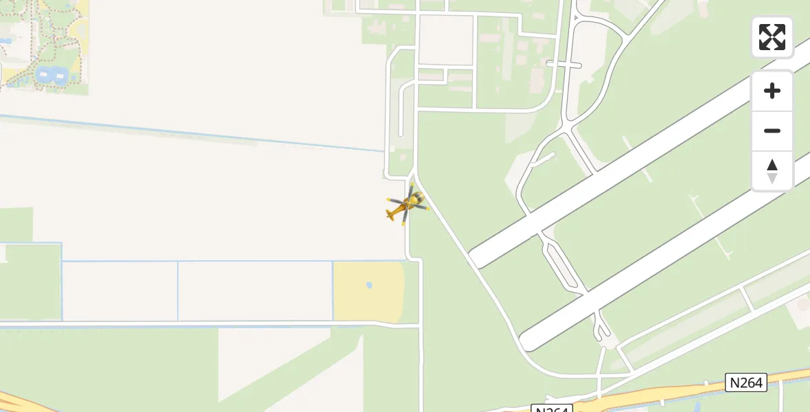 Vluchtroute Traumahelikopter Vliegbasis Volkel - Vliegbasis Volkel, 29 augustus 2022, 08:31