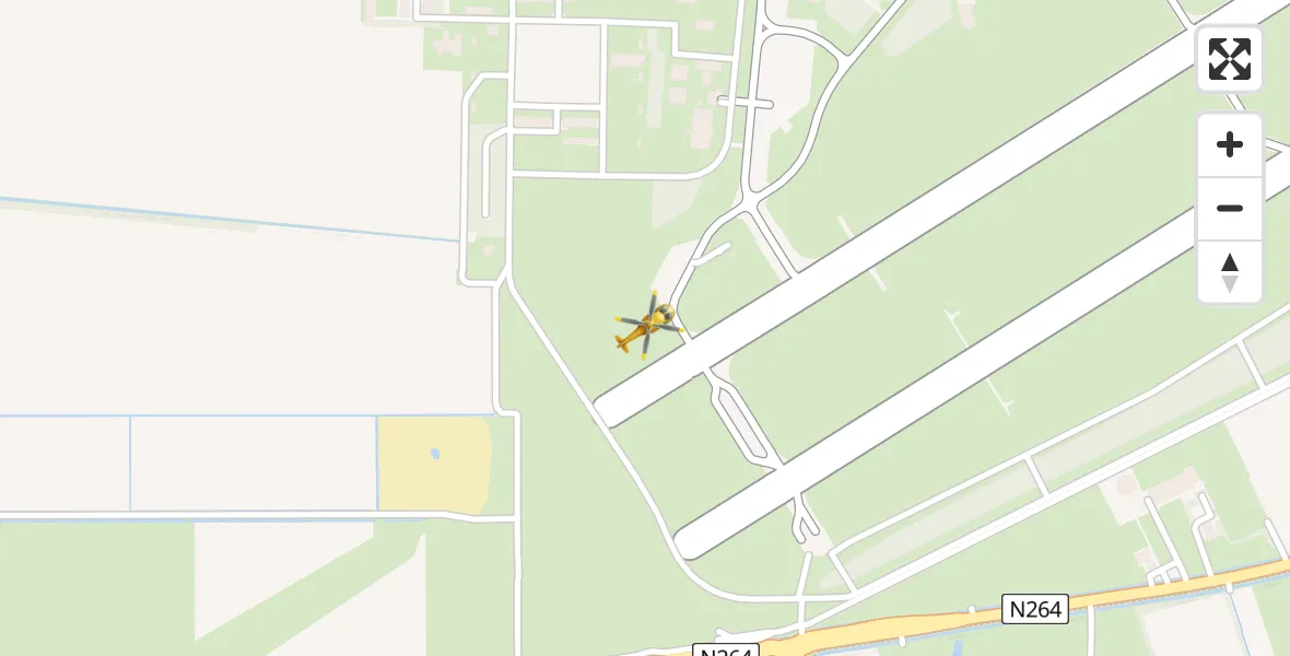 Vluchtroute Traumahelikopter Vliegbasis Volkel - Vliegbasis Volkel, 30 augustus 2022, 07:45