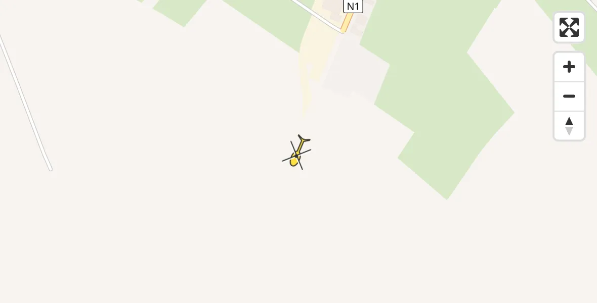 Routekaart van de vlucht: Politiehelikopter naar Wuustwezel