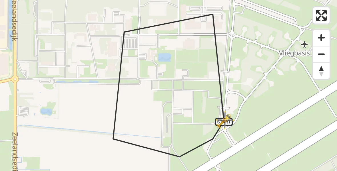 Vluchtroute Traumahelikopter Vliegbasis Volkel - Vliegbasis Volkel, 30 augustus 2022, 11:44