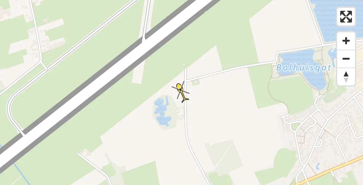 Routekaart van de vlucht: Lifeliner 4 naar Groningen Airport Eelde