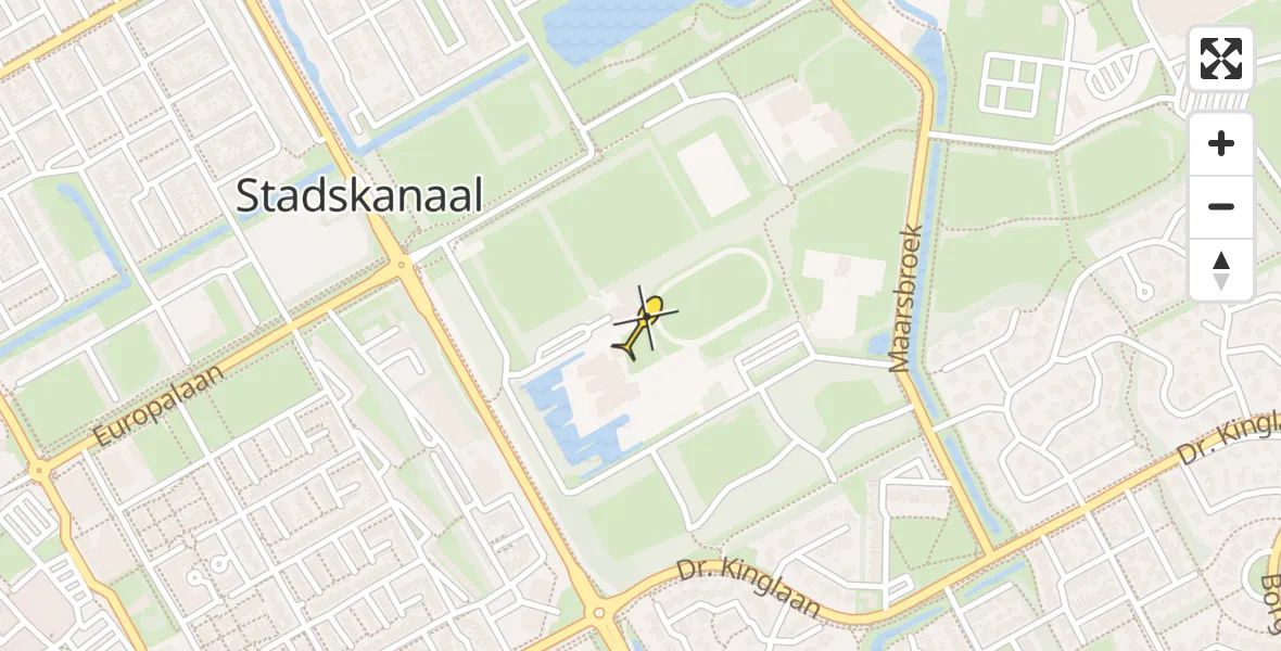 Routekaart van de vlucht: Lifeliner 4 naar Stadskanaal