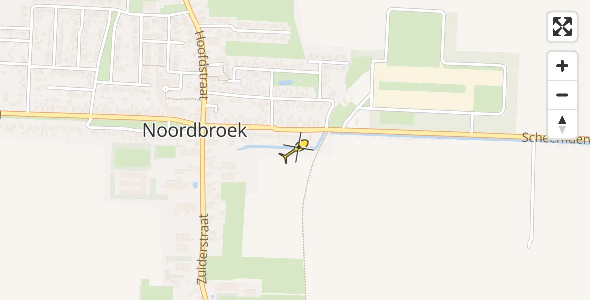 Routekaart van de vlucht: Lifeliner 4 naar Noordbroek