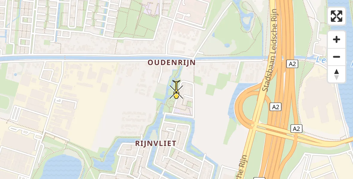 Routekaart van de vlucht: Lifeliner 1 naar Utrecht