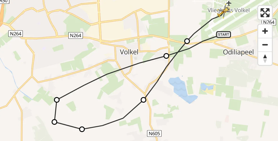Vluchtroute Traumahelikopter Vliegbasis Volkel - Vliegbasis Volkel, 02 september 2022, 22:52