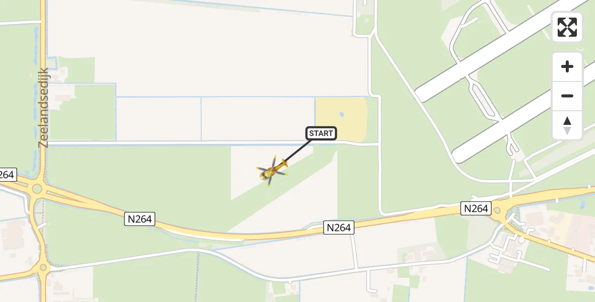 Vluchtroute Traumahelikopter Vliegbasis Volkel - Vliegbasis Volkel, 03 september 2022, 06:28