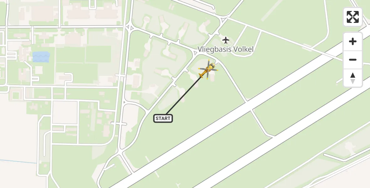 Vluchtroute Traumahelikopter Vliegbasis Volkel - Vliegbasis Volkel, 03 september 2022, 12:37