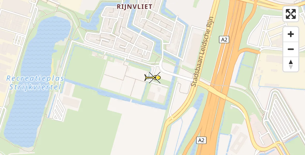 Routekaart van de vlucht: Lifeliner 1 naar Utrecht