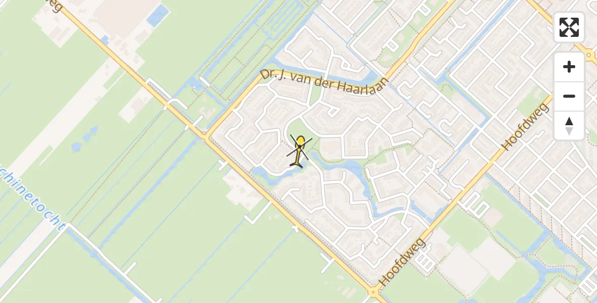 Routekaart van de vlucht: Lifeliner 1 naar Mijdrecht