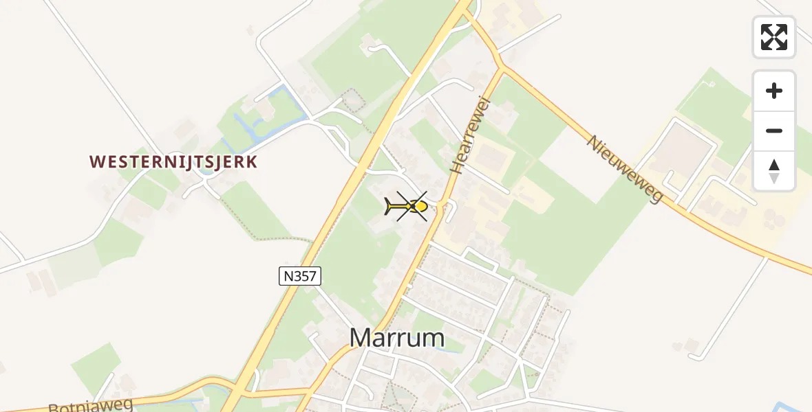 Routekaart van de vlucht: Lifeliner 4 naar Marrum