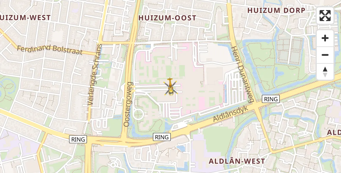 Vluchtroute Traumahelikopter Leeuwarden - Leeuwarden, 09 september 2022, 10:35