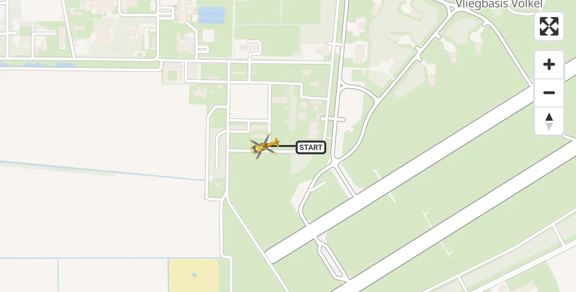 Vluchtroute Traumahelikopter Vliegbasis Volkel - Vliegbasis Volkel, 13 september 2022, 06:13