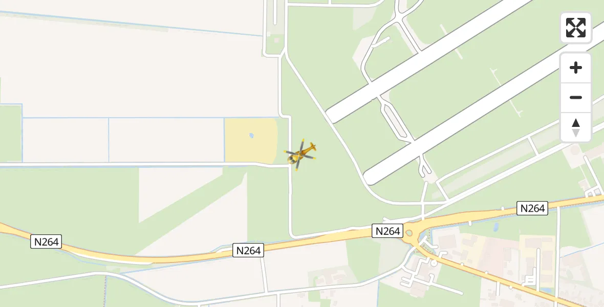 Vluchtroute Traumahelikopter Vliegbasis Volkel - Vliegbasis Volkel, 16 september 2022, 15:49